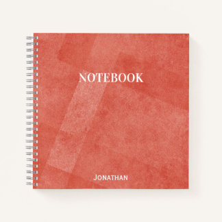 Carnet Arrière-plan rétro monogramme nom 