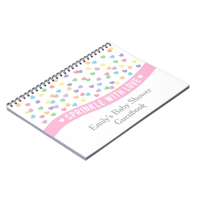 Carnet Arrosez avec amour, Guestbook de baby shower (Côté gauche)