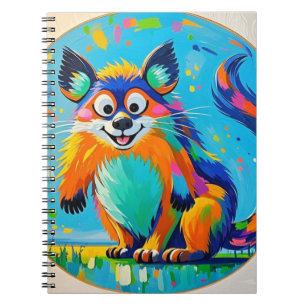 Carnet Art animal abstrait coloré
