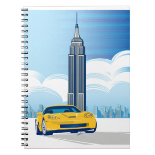 CARNET ART AUTOMOBILE DE VETTE ÉLÉGANT