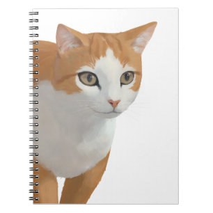 Carnet Art de chat roux adorable