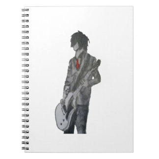 Carnet Art de crayon de type de guitare