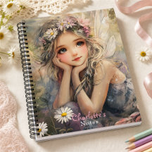 Art de fée vintage avec couronne de fleurs et pâqu