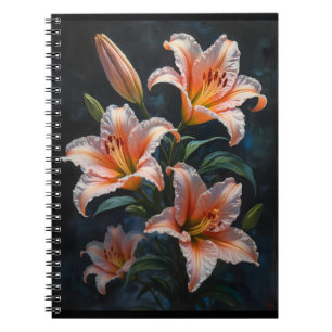 Carnet Art de fleur de lys élégant – Tirages premium et u