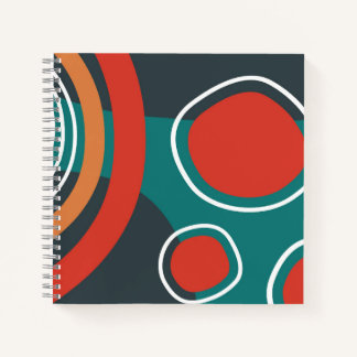 Carnet art de formes abstraites boho