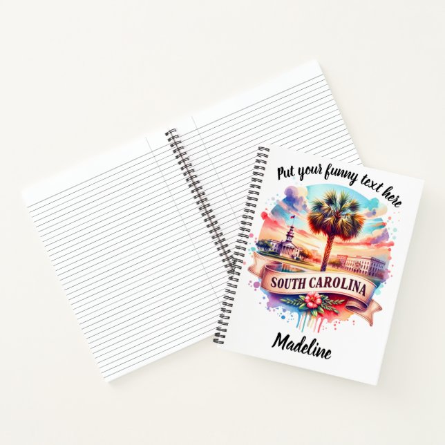 Carnet Art de la culture vibrante de Caroline du Sud (Intérieur)