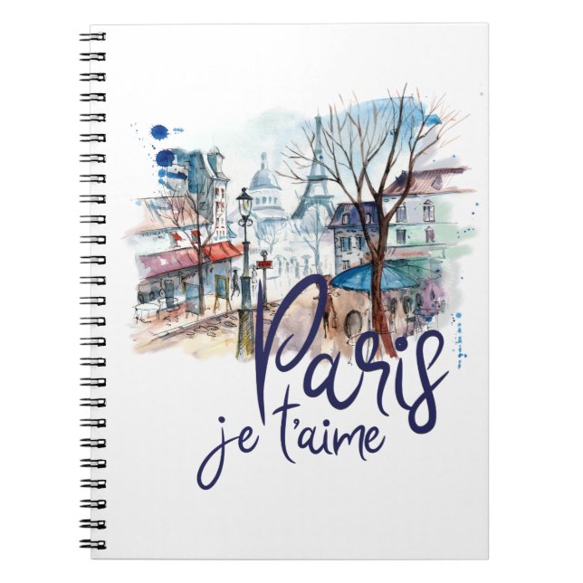 Carnet Art de la France de calligraphie d'aquarelle de (Devant)