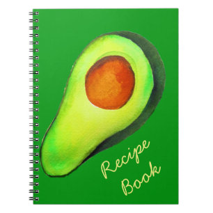 Carnet Art de recette vert addict à l'avocat