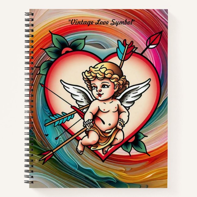 Carnet Art de tatouage d'amour intemporel (Devant)