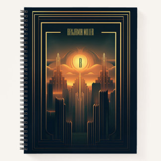 Carnet Art Déco Retro Vintage Classic des années 1920 Noi