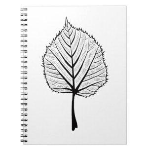 Carnet Art d'ensemble de feuille de tilleul - coloration