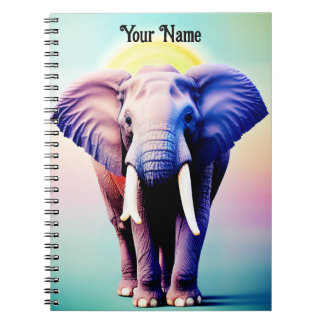 Carnet Art Eléphant Vibrant Une Pop de Couleur pour votre