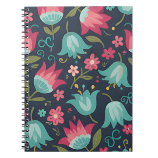 Carnet Art floral folklorique moderne - Fleurs de cloche