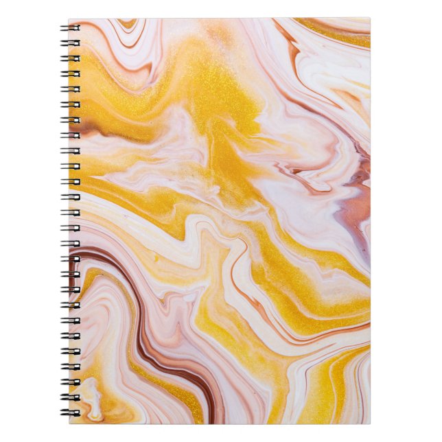 Carnet Art fluide : texture abstraite irisée. (Devant)