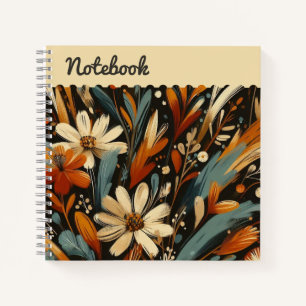 Carnet Art folklorique Orange Blooms Artisan Art étiquett