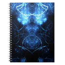 Art fractal d'énergie de la nébuleuse bleue