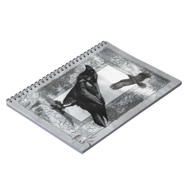 Carnet Art gothique du Corbeau victorien Imaginaire (Côté gauche)