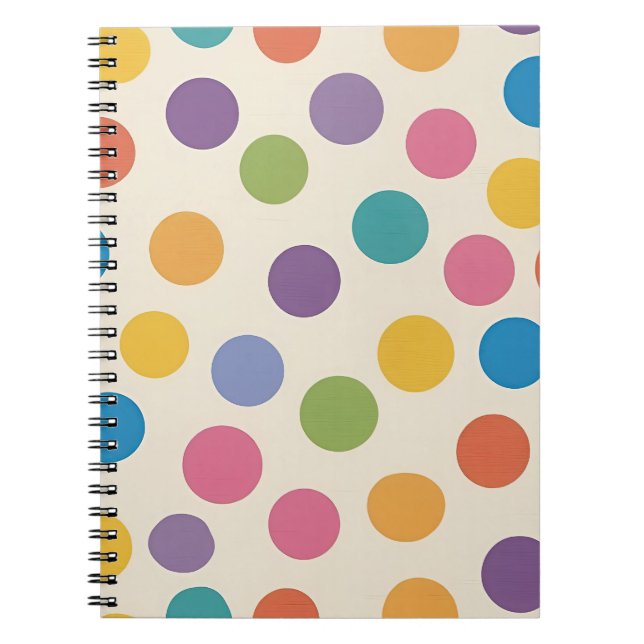 Carnet Art hexagonal couleur arc-en-ciel moderne (Devant)