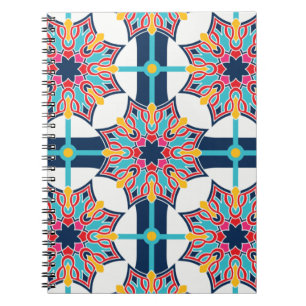 Carnet Art Islamique sans couture coloré
