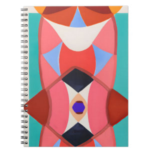 Carnet Art kaléidoscope géométrique rétro