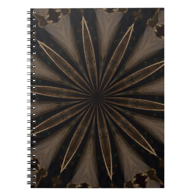 Carnet Art kaléidoscopique Brown foncé (Devant)