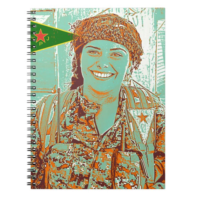 Carnet Art kurde du combattant 2 de YPJ (Devant)