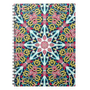 Carnet Art mandala de rosette ornementale colorée