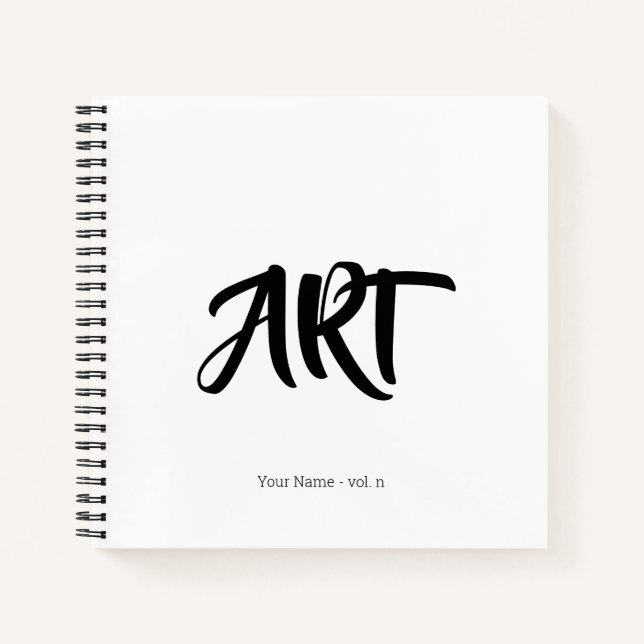 Carnet Art moderne de la hanche avec votre nom Sketchbook (Devant)