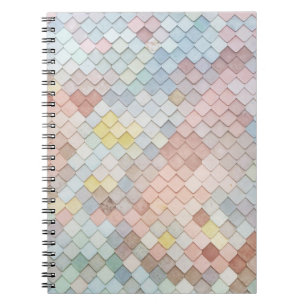 Carnet Art motif Cute Pastel Motif Design géométrique