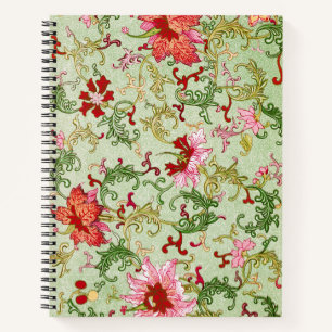 Carnet Art Nouveau Chinois Floral Chinoiserie Vintage