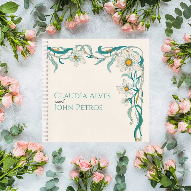 Carnet Art Nouveau Wedding Guest Book (Créateur téléchargé)