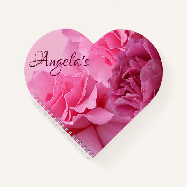 Carnet Art numérique boho moderne rose rose élégant (Devant)