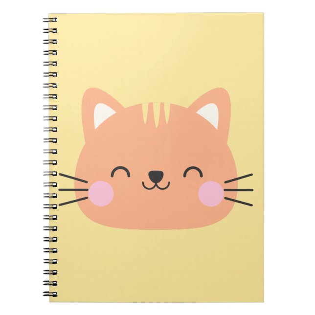 Carnet Art pour l'anniversaire des enfants avec un chat (Devant)