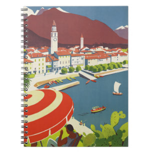 Carnet Art vintage de voyage en Suisse