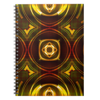 Carnet art vintage géométrique motif ornemental abstrait,