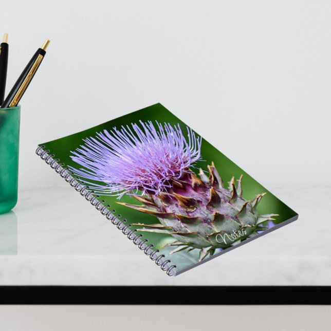 Carnet Artichoke violet Tête de chardon Floral (In Situ)