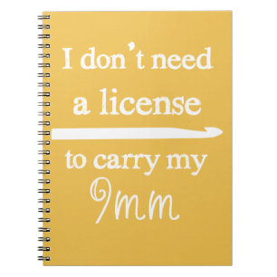 Carnet Artisanat de licence Crochet Hook {Dark}