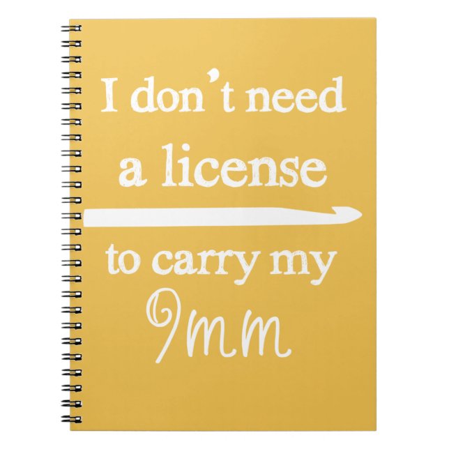 Carnet Artisanat de licence Crochet Hook {Dark} (Devant)