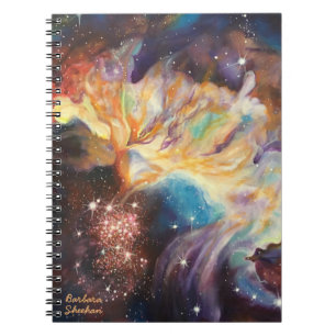 Carnet Artiste de nébuleuse de galaxie de Barbara Sheeha