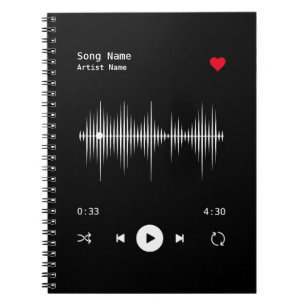 Carnet Artiste et chanteur de musique personnalisée