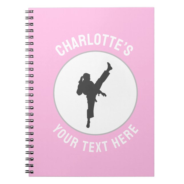 Carnet Arts martiaux personnalisés karate Taekwondo Comba (Devant)