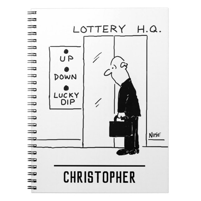 Carnet Ascenseur ou ascenseur dans une caricature du sièg (Devant)