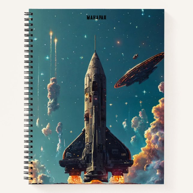 Carnet **"Ascension cosmique : allumez le voyage"** (Devant)