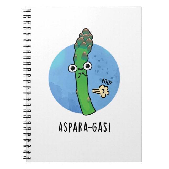 Carnet Aspara-gaz amusant Asparagus Veggie Pun (Devant)