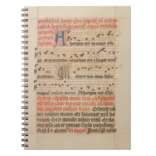 Carnet Asperges me - Gregoriant Chant Manuscrit Médiéval