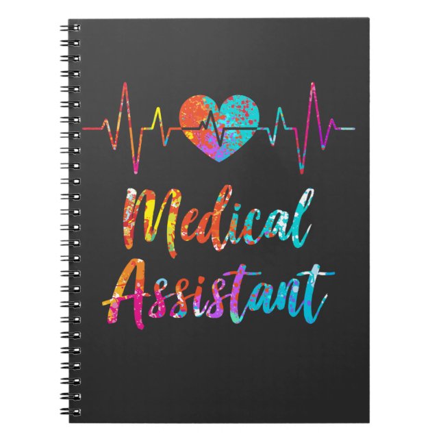 Carnet Assistant Médicale Heartbeat Nursing Hospital Hear (Devant)
