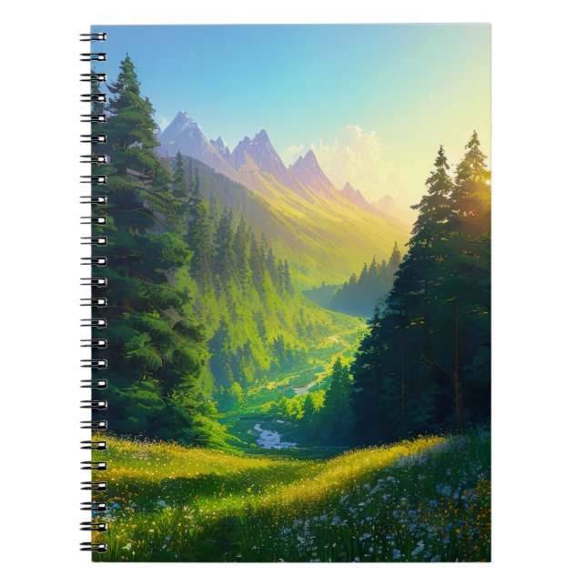 Carnet Assister à la Splendor du lever de soleil des pins (Devant)