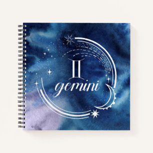 Carnet Astrologie aquarelle - Gemini