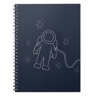 Carnet Astronaut dans l'espace Spaceman Galaxy et les éto