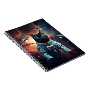 Carnet Astronaut de chat galactique